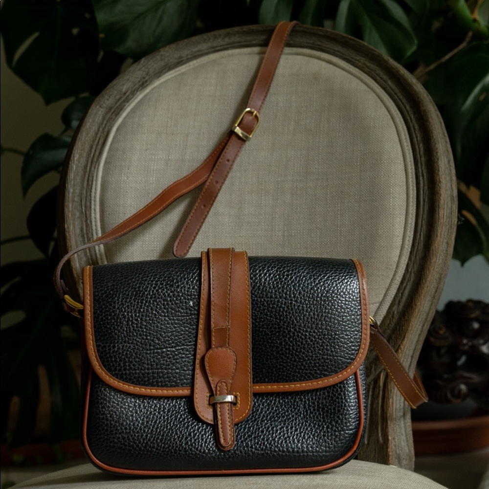 Leather cross body bag